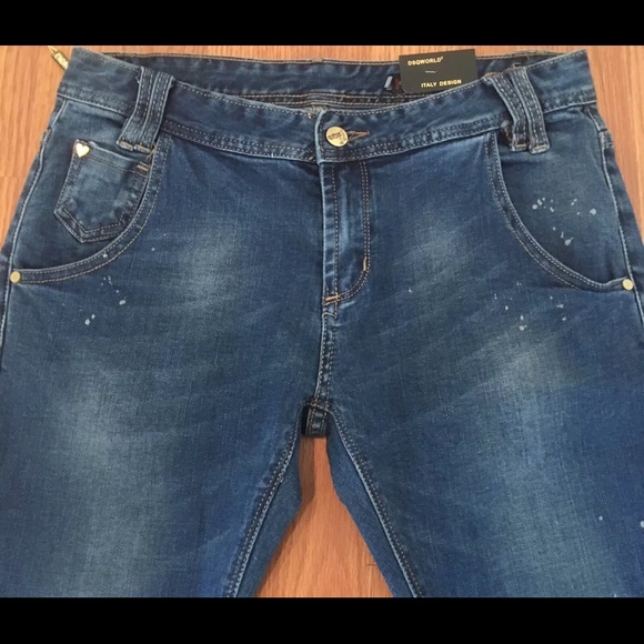DSQWorld Jeans Italy Design Bleach Splatter - Picture 5 of 8